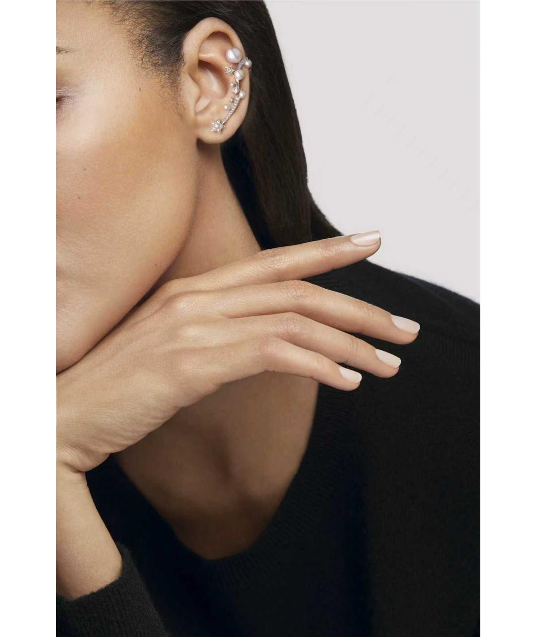 CHANEL Серебряные серьги из белого золота, фото 3