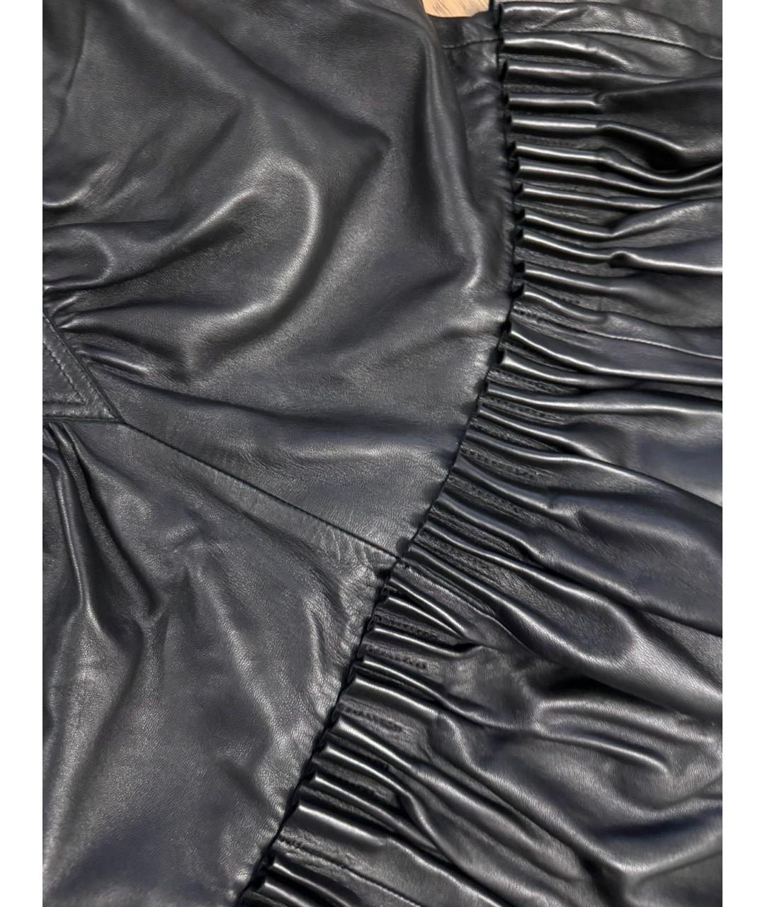 LOEWE Черное кожаное вечернее платье, фото 4