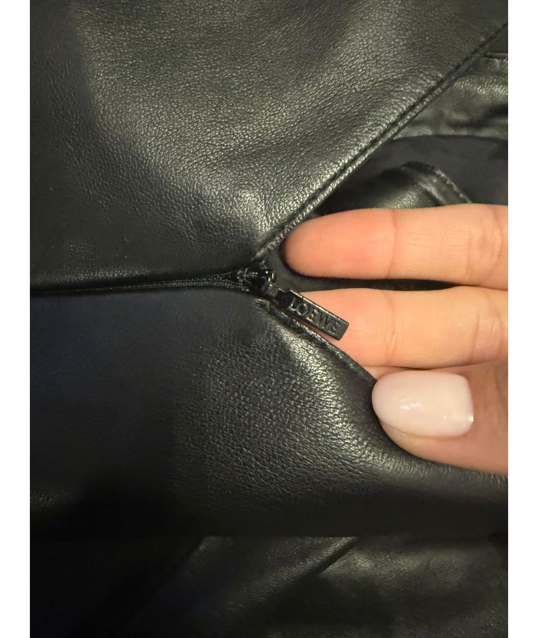 LOEWE Черное кожаное вечернее платье, фото 6