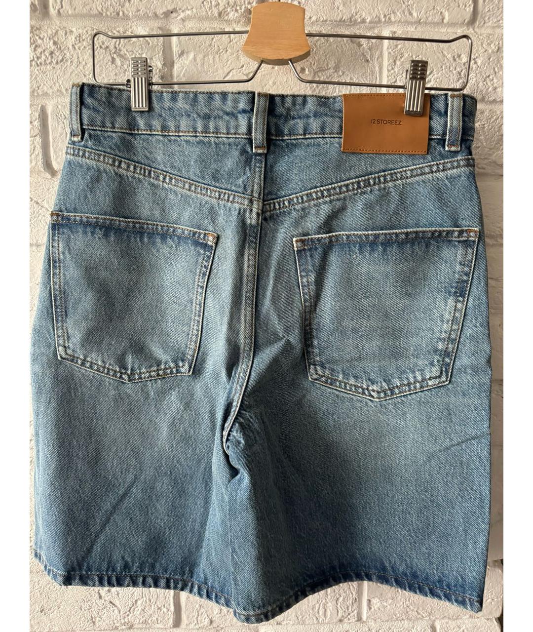 12 STOREEZ Синие деним шорты, фото 2