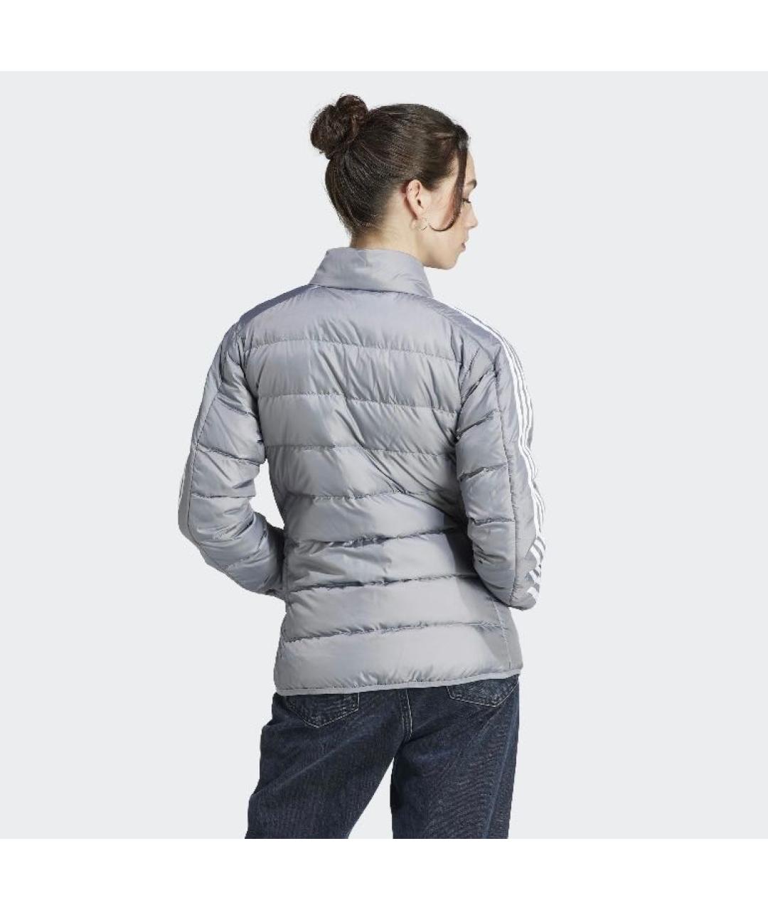 ADIDAS Серая полиэстеровая куртка, фото 3