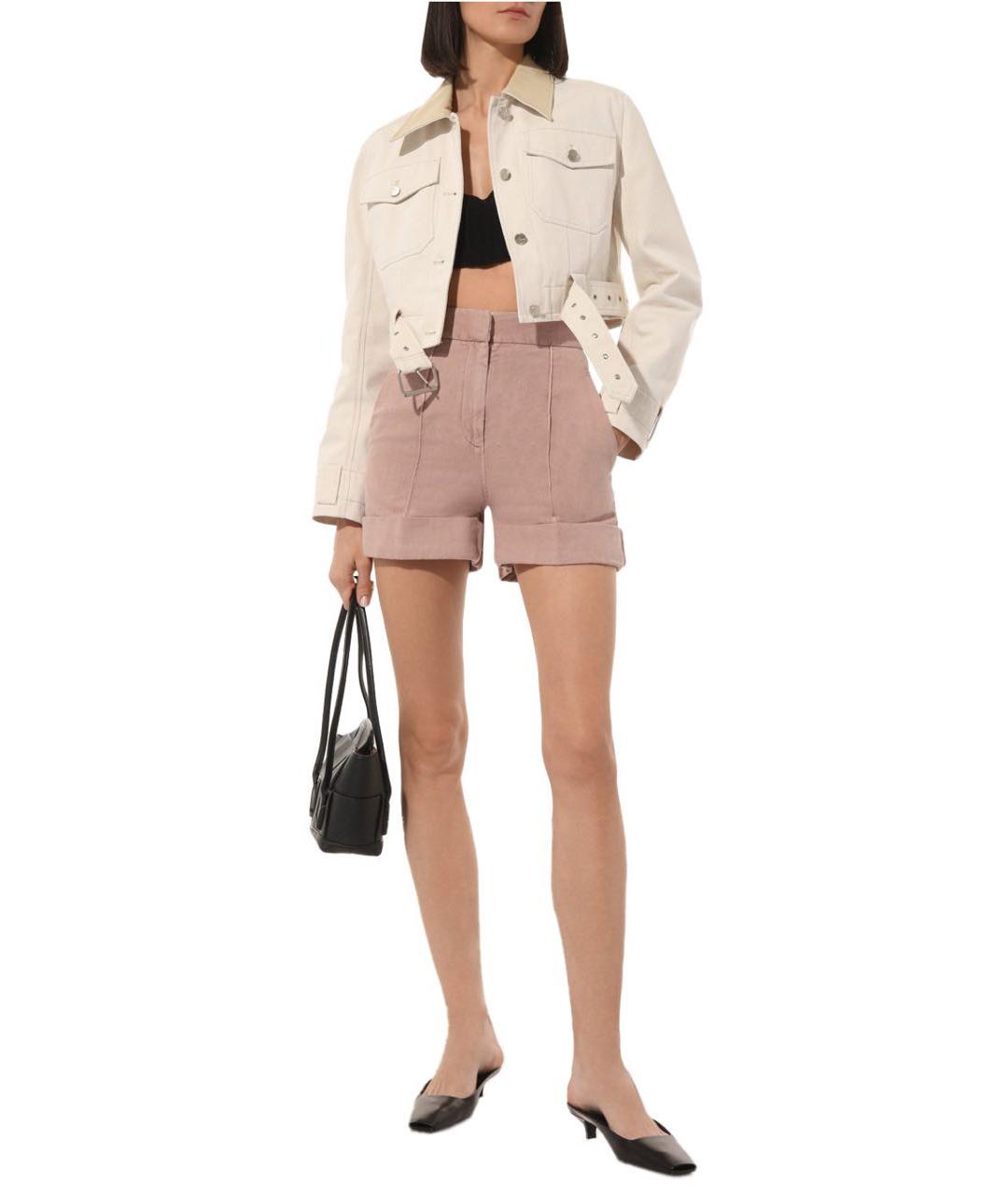 BRUNELLO CUCINELLI Розовые хлопковые шорты, фото 2