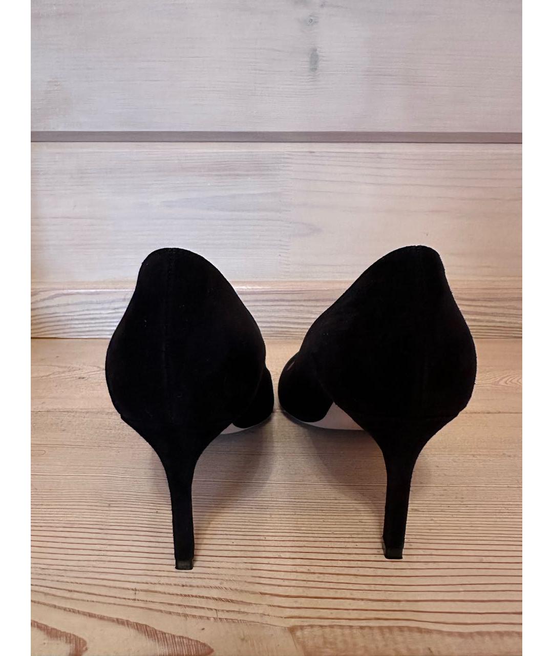 MANOLO BLAHNIK Черные замшевые туфли, фото 3