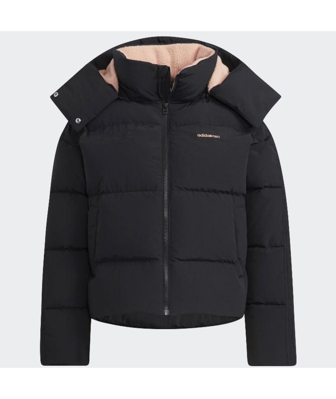 ADIDAS Черный полиамидовый пуховик, фото 6