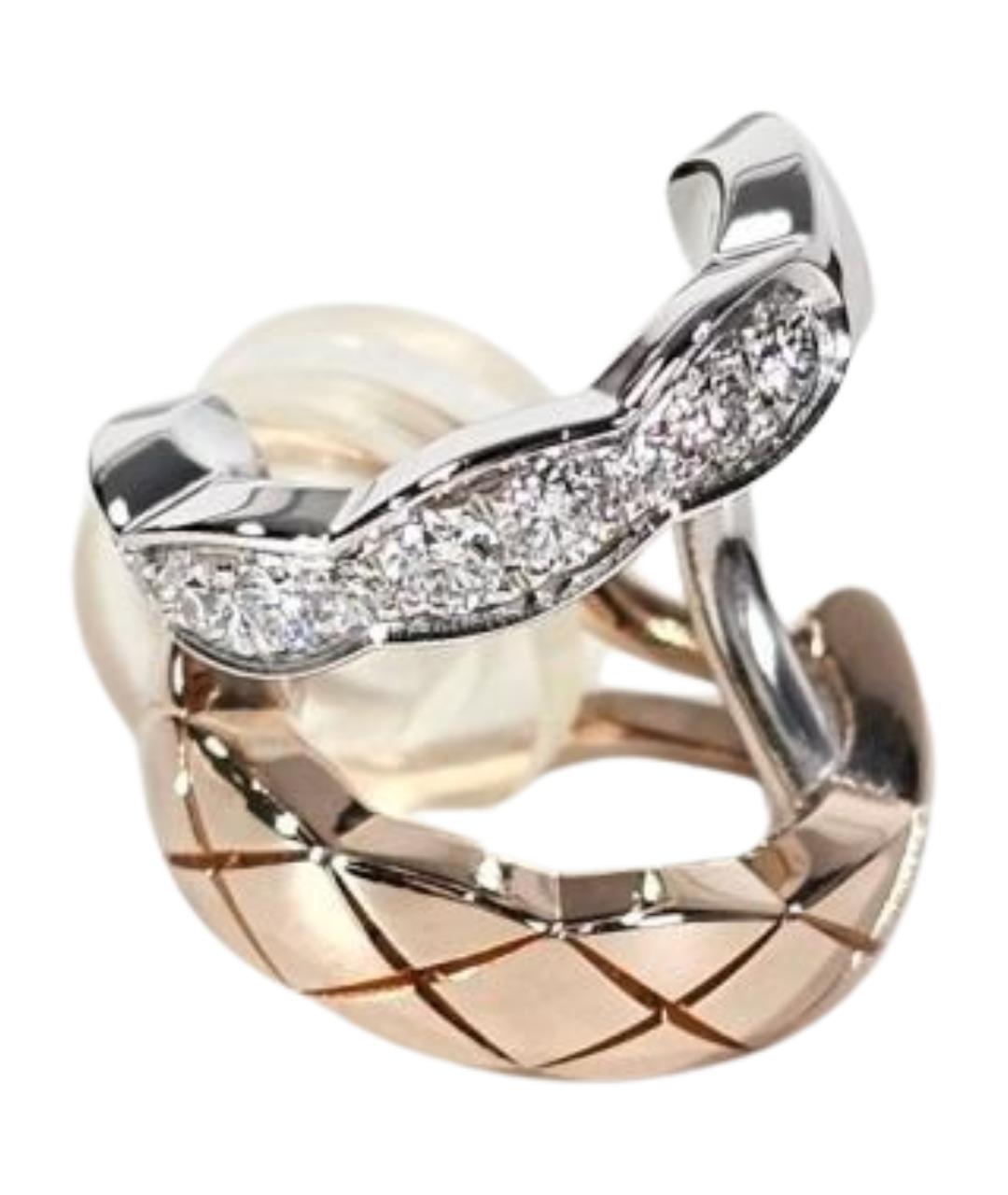 CHANEL Серебряные серьги из белого золота, фото 1