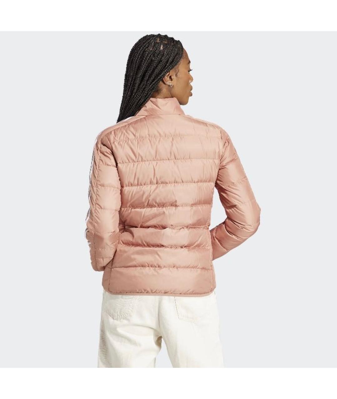 ADIDAS Коралловая полиэстеровая куртка, фото 3