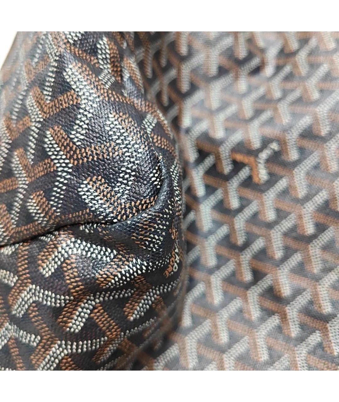 GOYARD Коричневая кожаная сумка тоут, фото 7