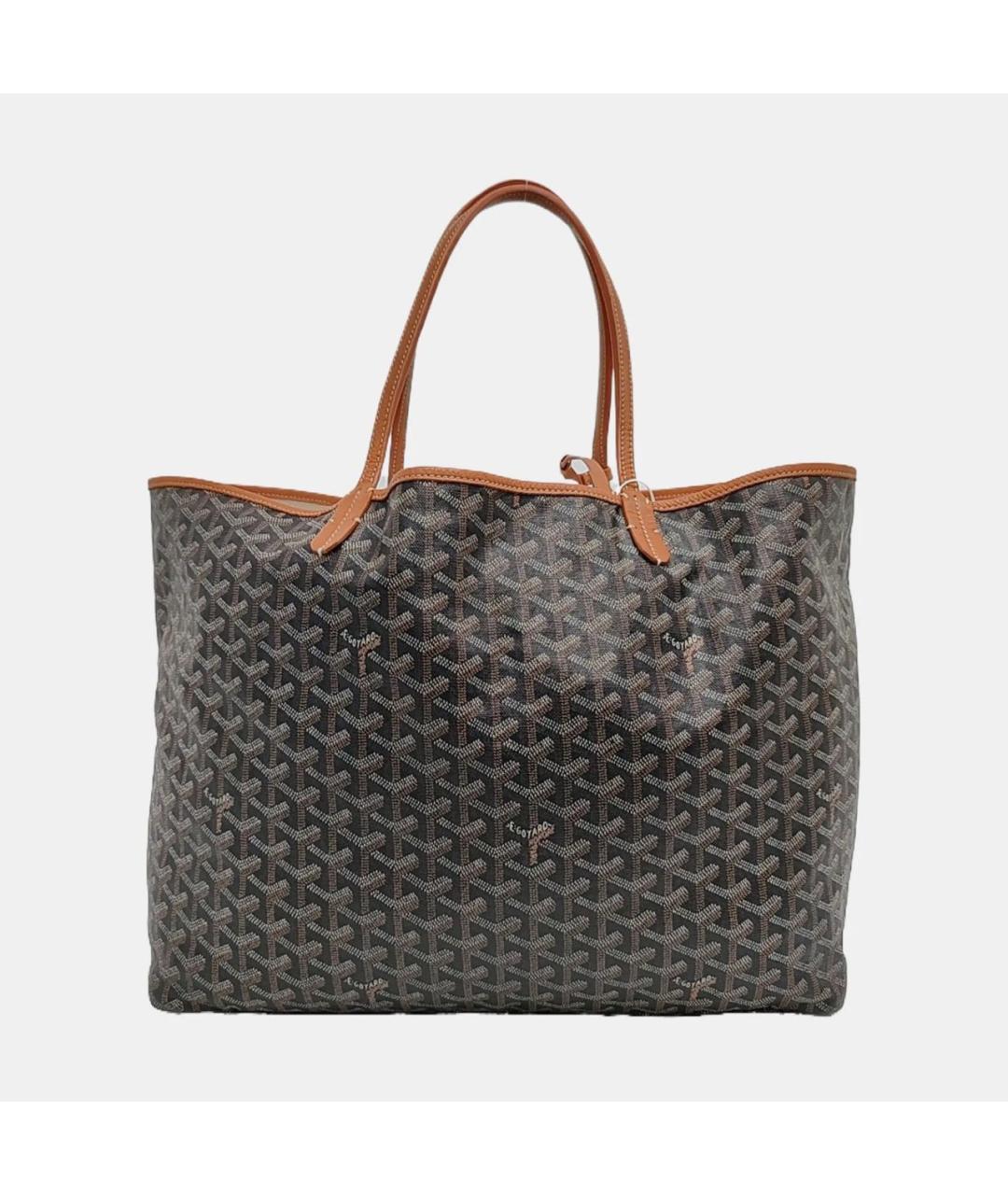 GOYARD Коричневая кожаная сумка тоут, фото 4