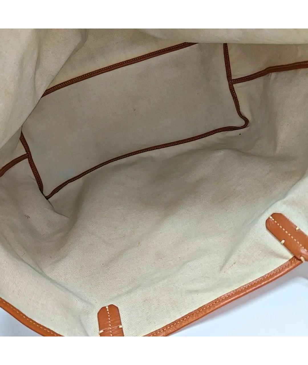 GOYARD Коричневая кожаная сумка тоут, фото 6