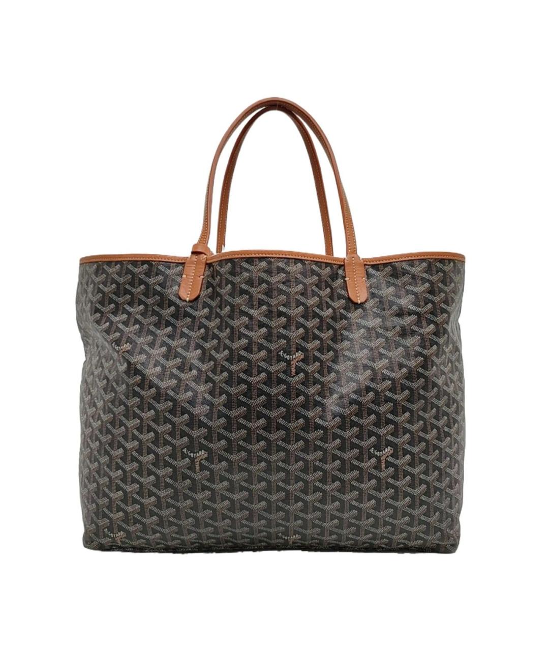 GOYARD Коричневая кожаная сумка тоут, фото 9