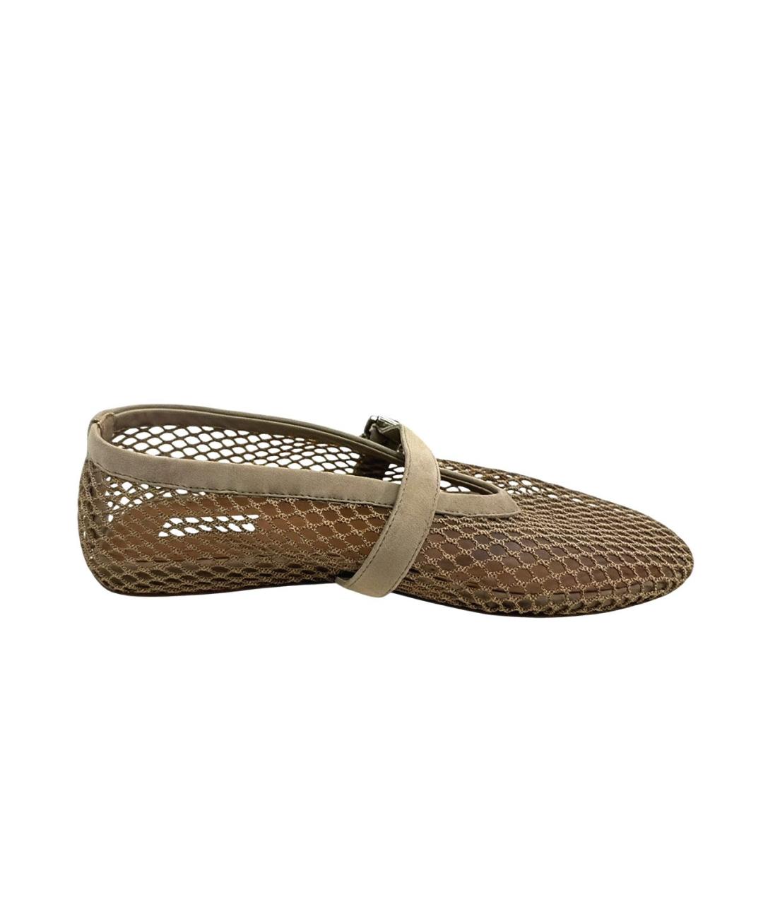 ALAIA Бежевые кожаные балетки, фото 2