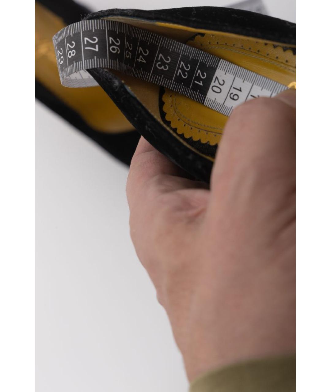 CHARLOTTE OLYMPIA Черные бархатные туфли, фото 6