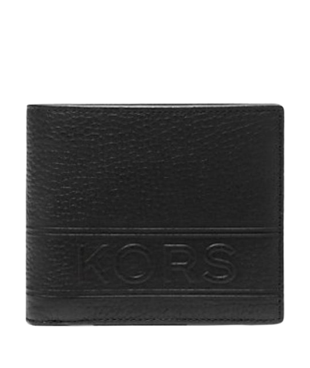 MICHAEL KORS Черный кожаный кошелек, фото 1