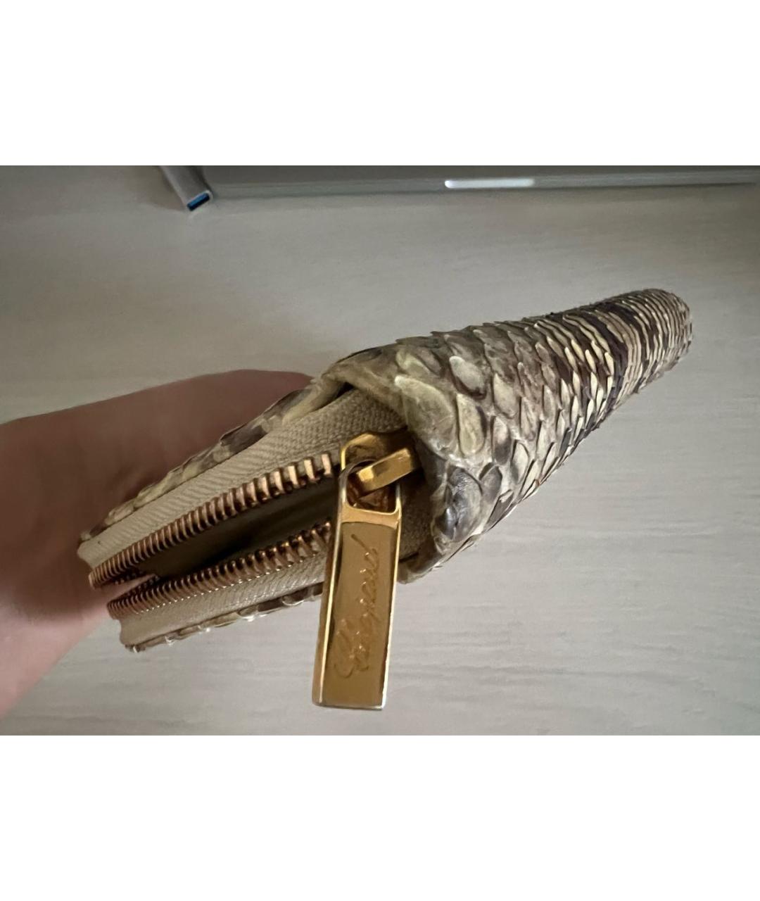 CHOPARD Бежевый кошелек из экзотической кожи, фото 5
