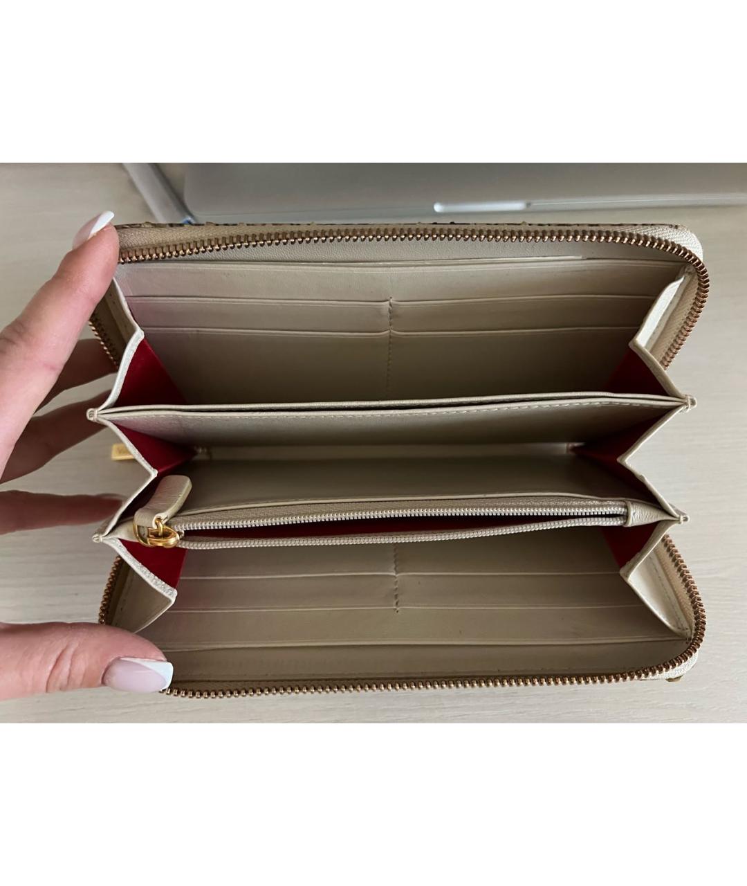 CHOPARD Бежевый кошелек из экзотической кожи, фото 4