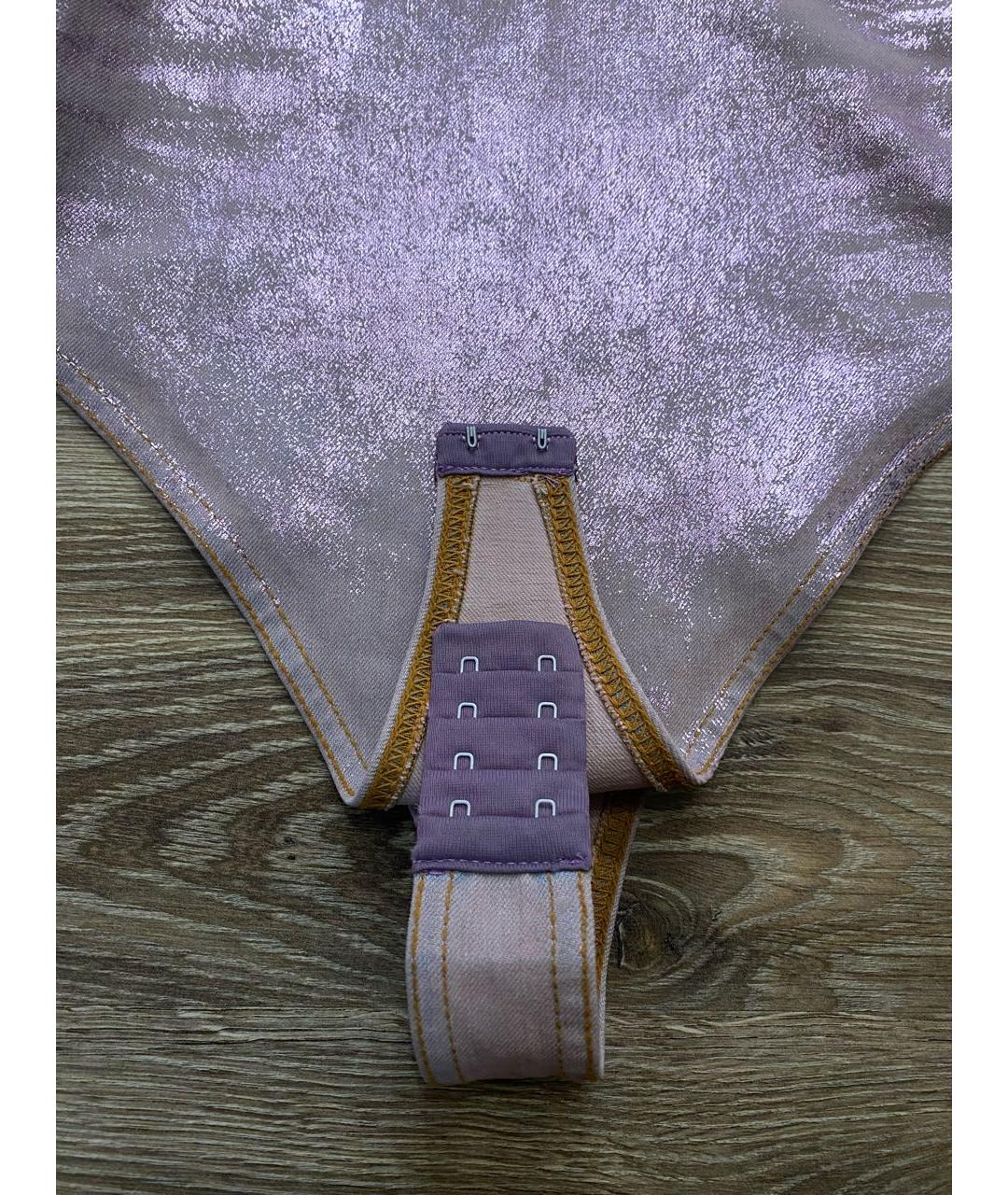 DIESEL Розовое хлопко-эластановое боди, фото 8