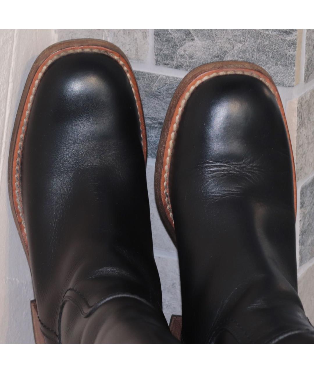 GUCCI Черные кожаные сапоги, фото 4