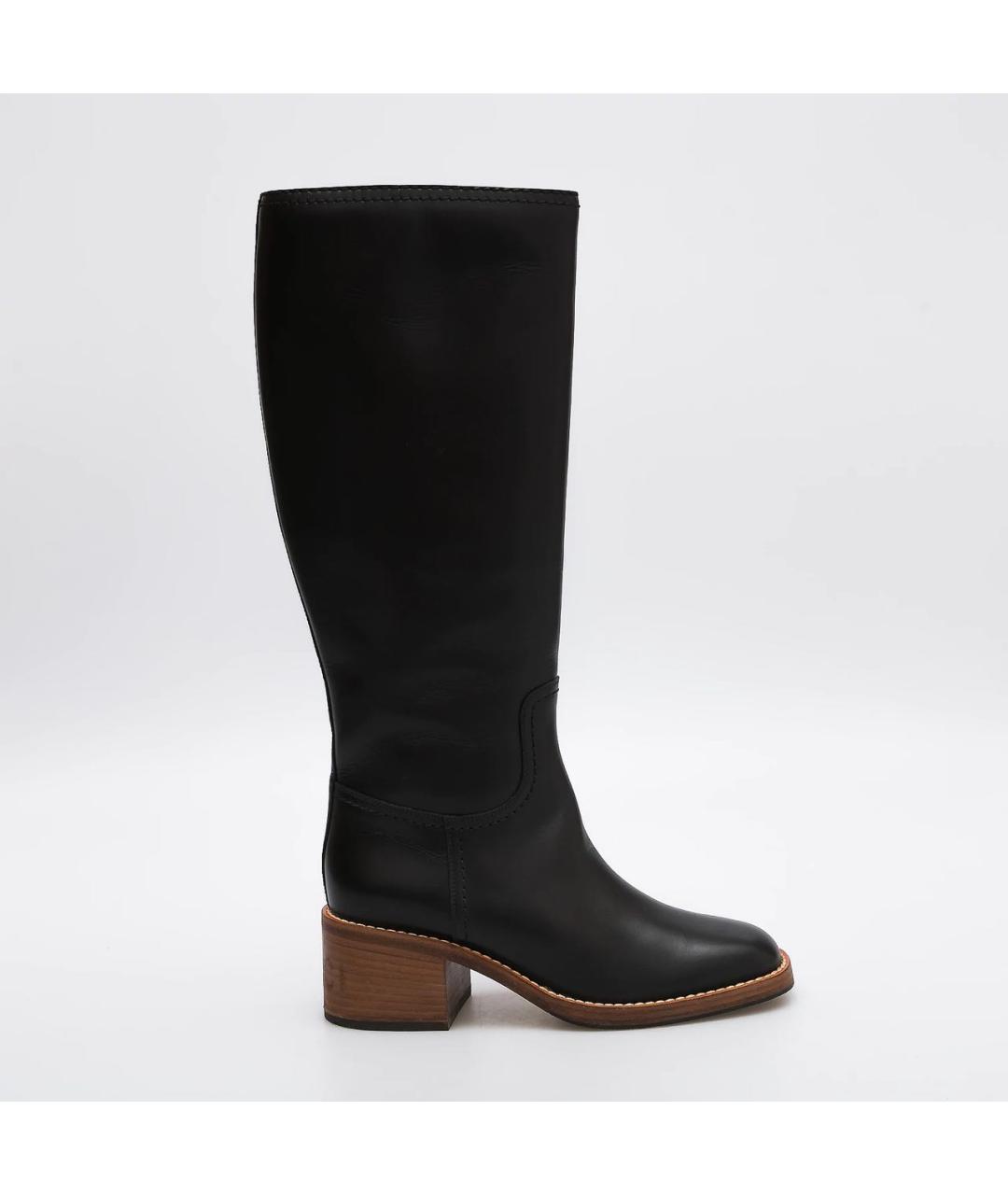 GUCCI Черные кожаные сапоги, фото 9