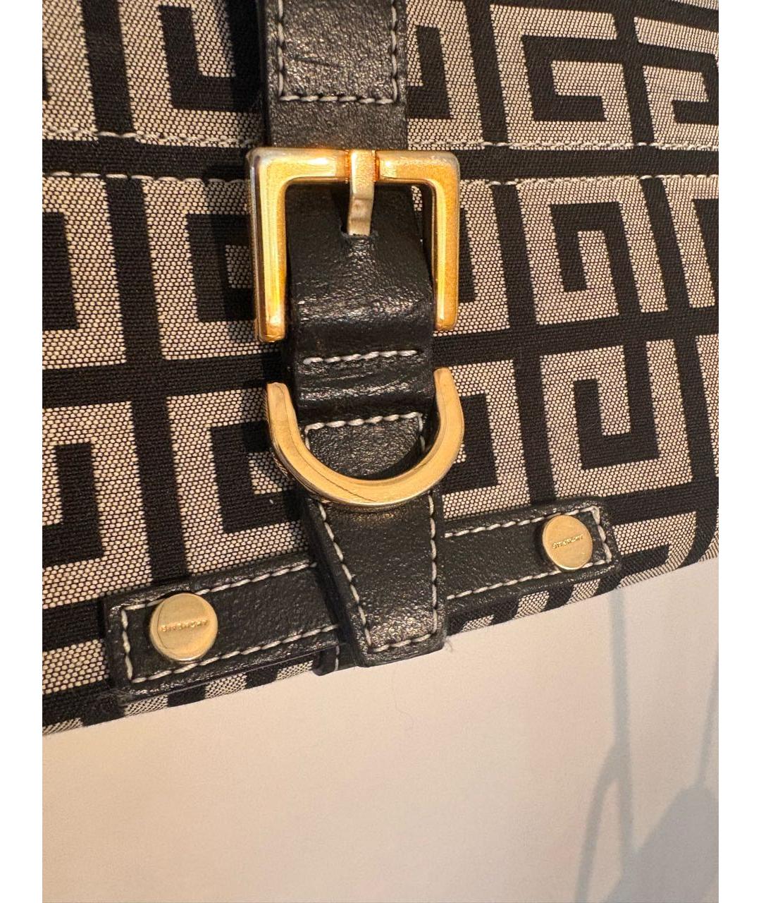 GIVENCHY Черная хлопковая сумка с короткими ручками, фото 8