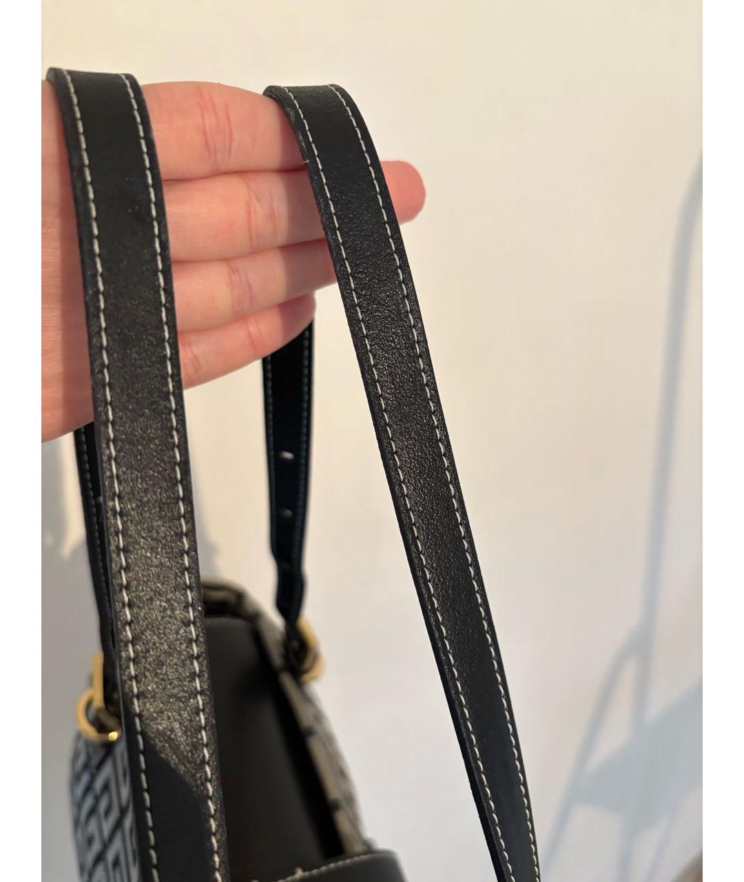 GIVENCHY Черная хлопковая сумка с короткими ручками, фото 6