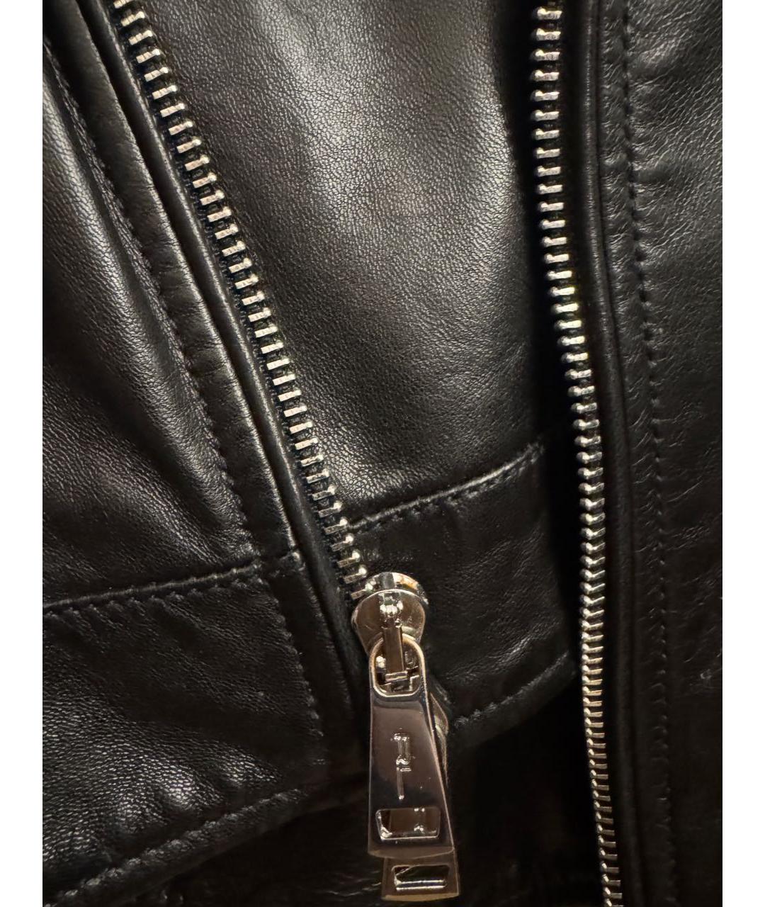 RALPH LAUREN Черная кожаная куртка, фото 6