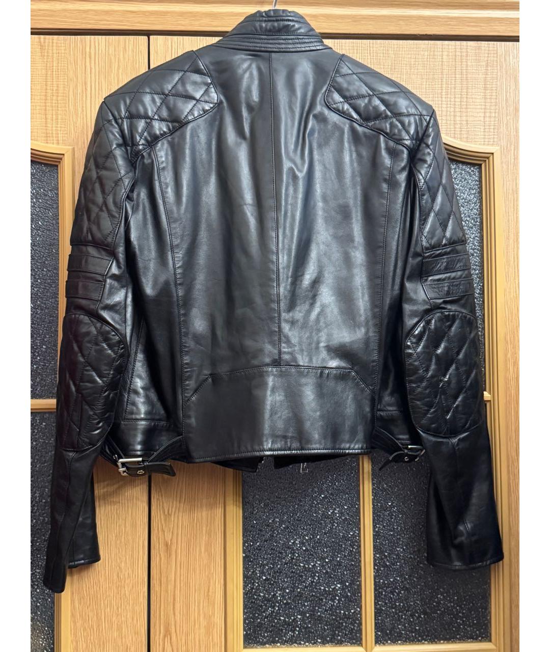 RALPH LAUREN Черная кожаная куртка, фото 2