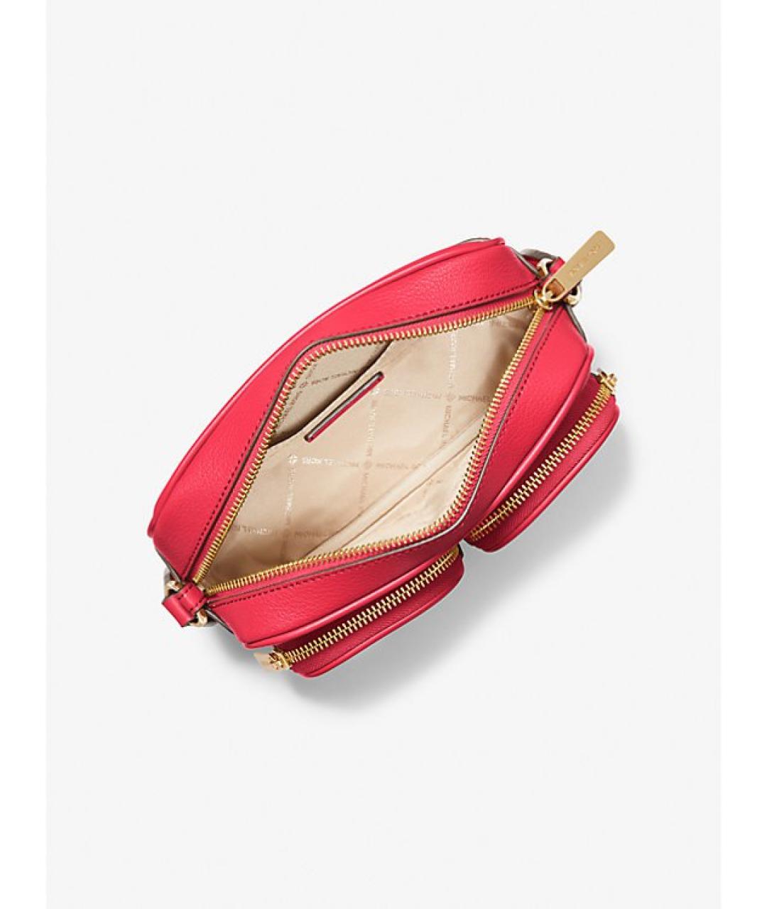 MICHAEL KORS Красная кожаная сумка через плечо, фото 2