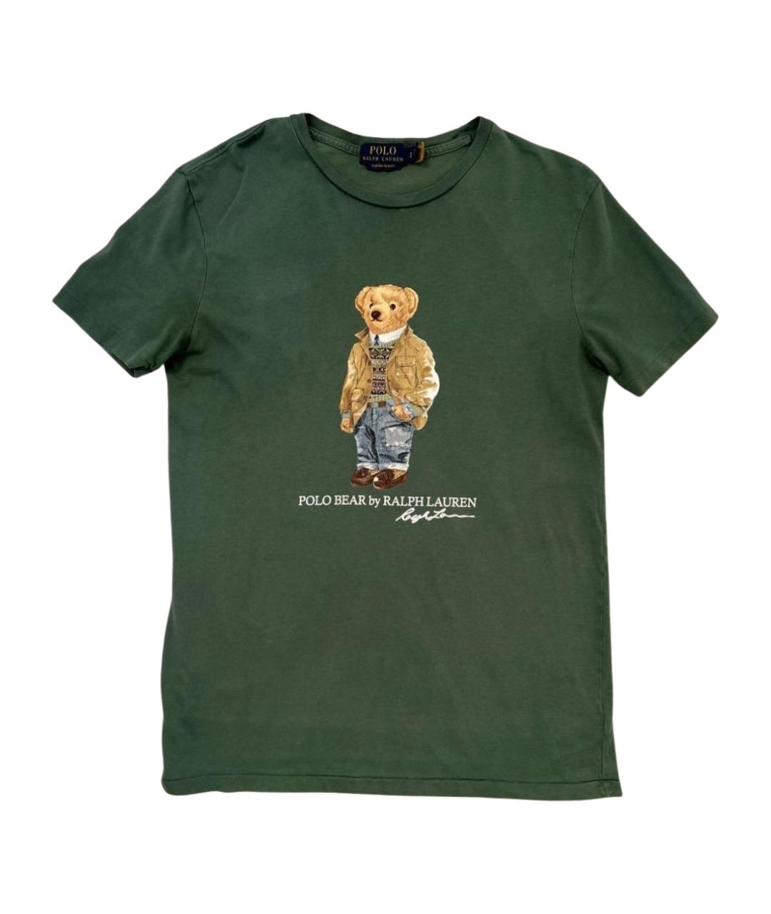 POLO RALPH LAUREN Зеленая хлопковая футболка, фото 1