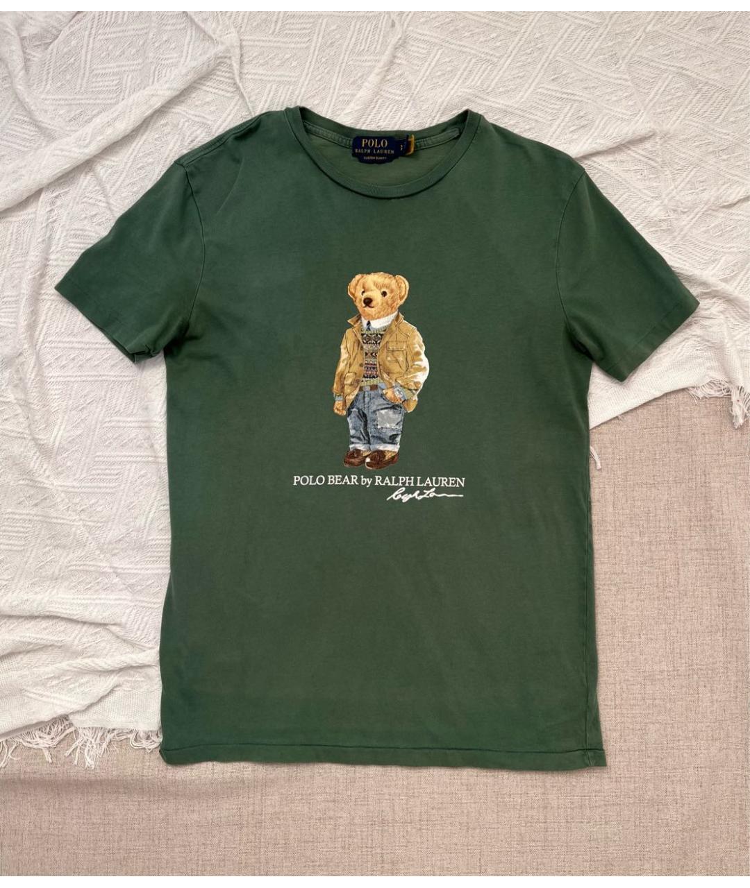 POLO RALPH LAUREN Зеленая хлопковая футболка, фото 7