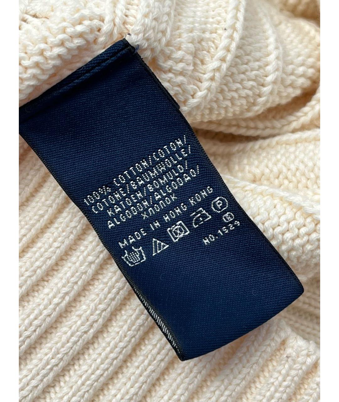 RALPH LAUREN Бежевый хлопковый джемпер / свитер, фото 5