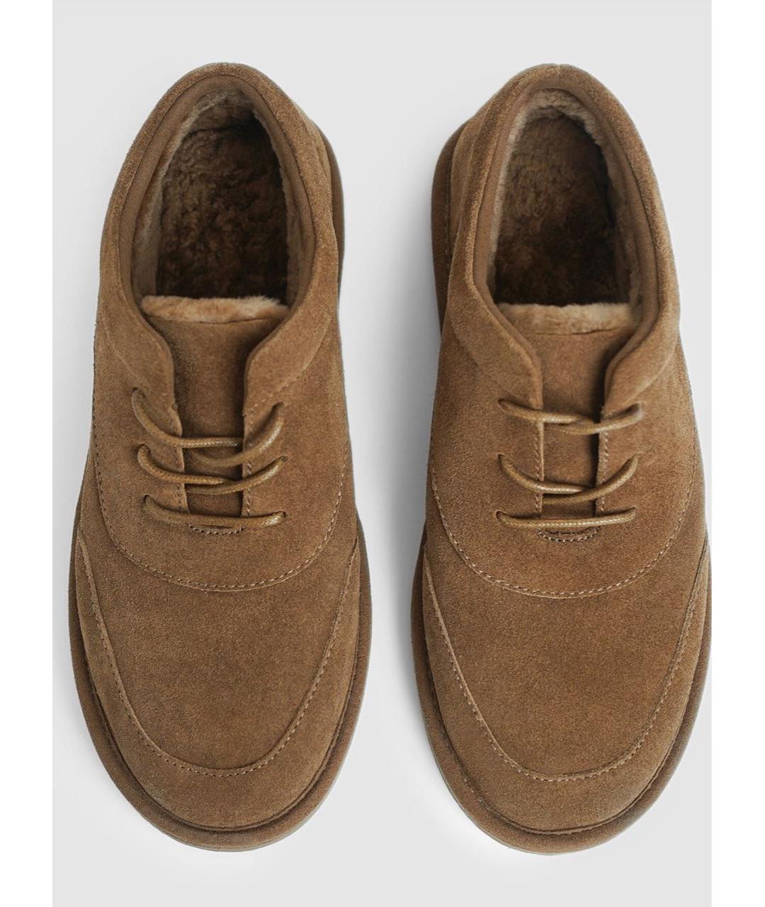 12 STOREEZ Коричневые замшевые брогги и оксфорды, фото 2