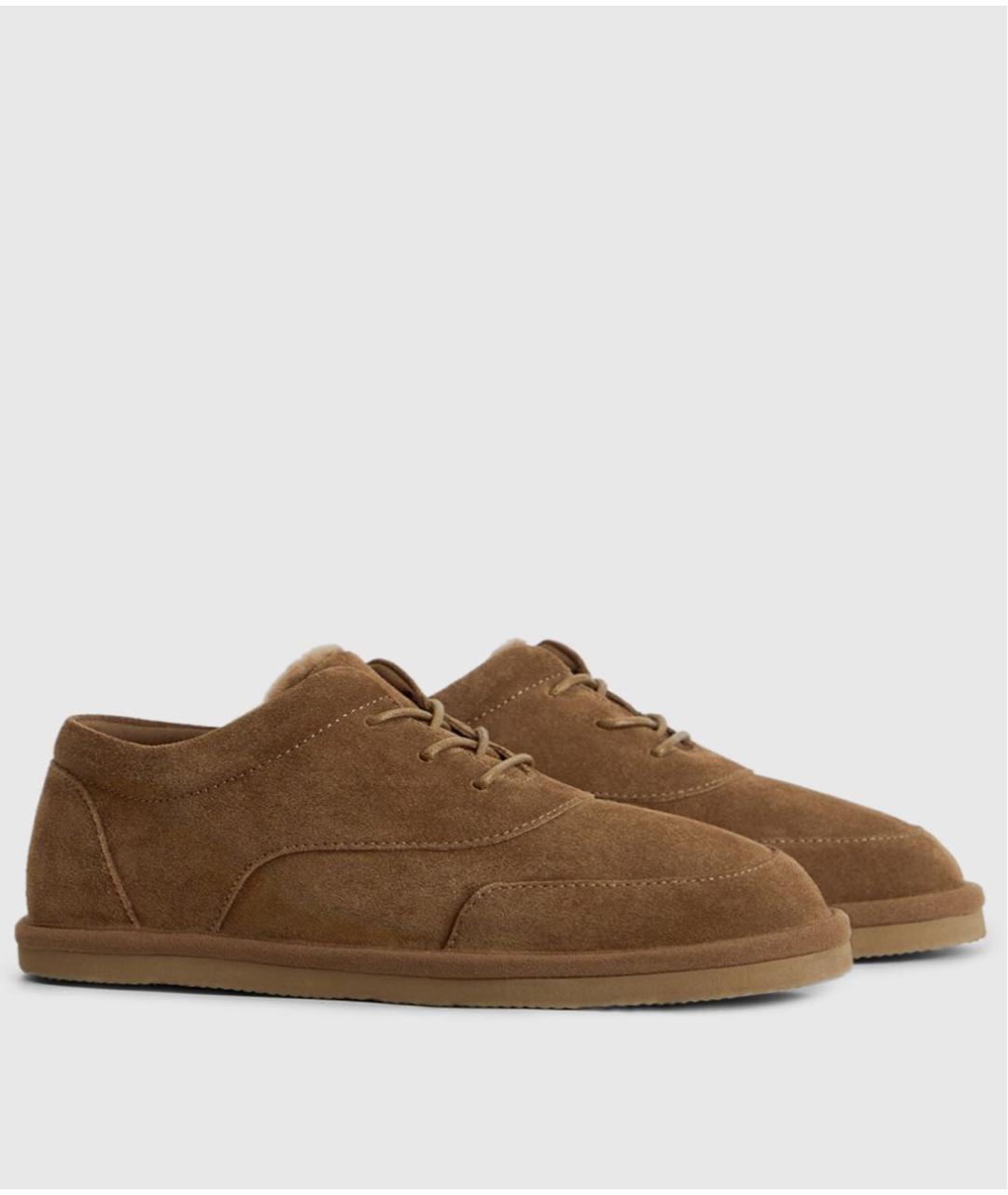 12 STOREEZ Коричневые замшевые брогги и оксфорды, фото 3