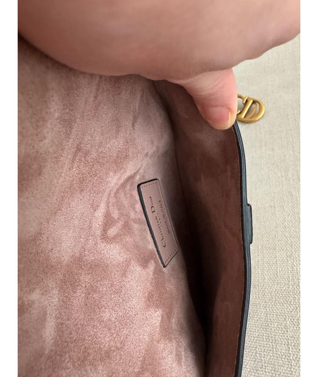 CHRISTIAN DIOR Розовая кожаная поясная сумка, фото 4