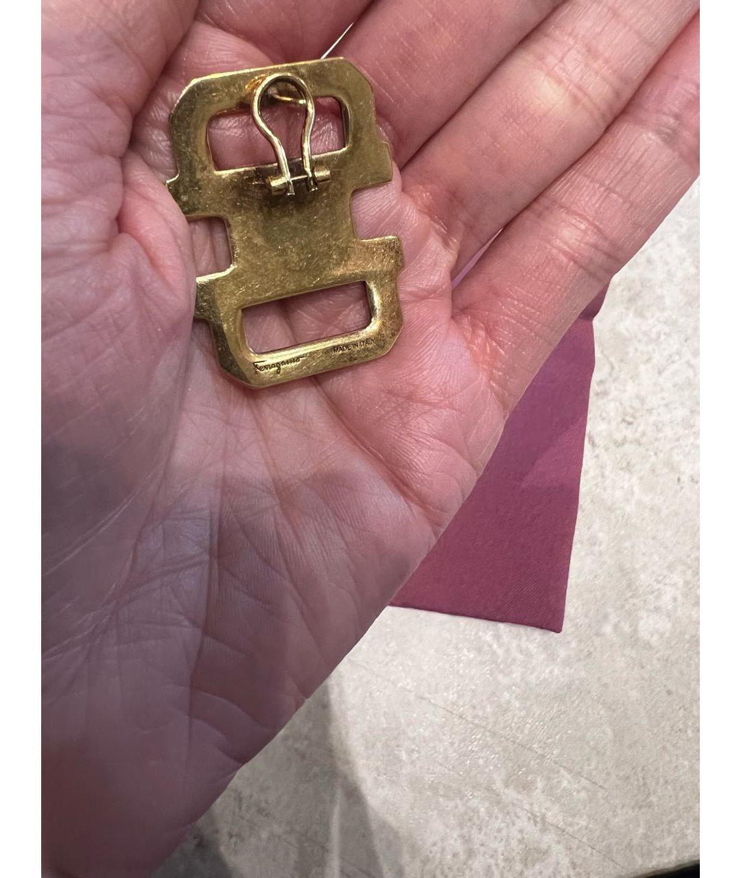 FERRAGAMO Золотые серьги, фото 2