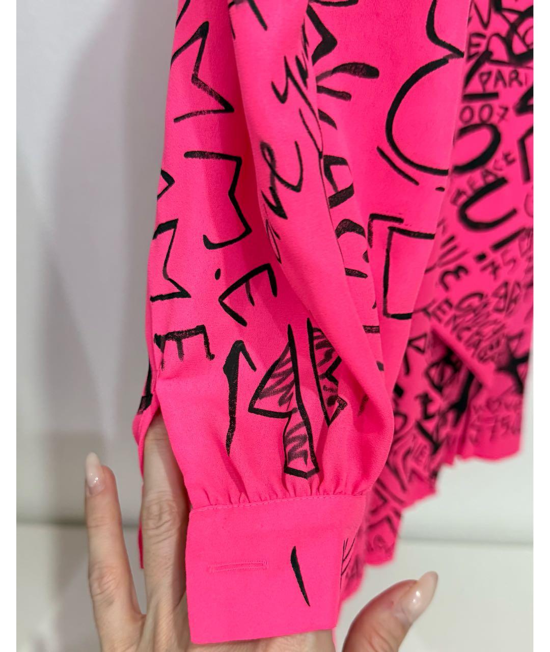 BALENCIAGA Розовое полиэстеровое повседневное платье, фото 7