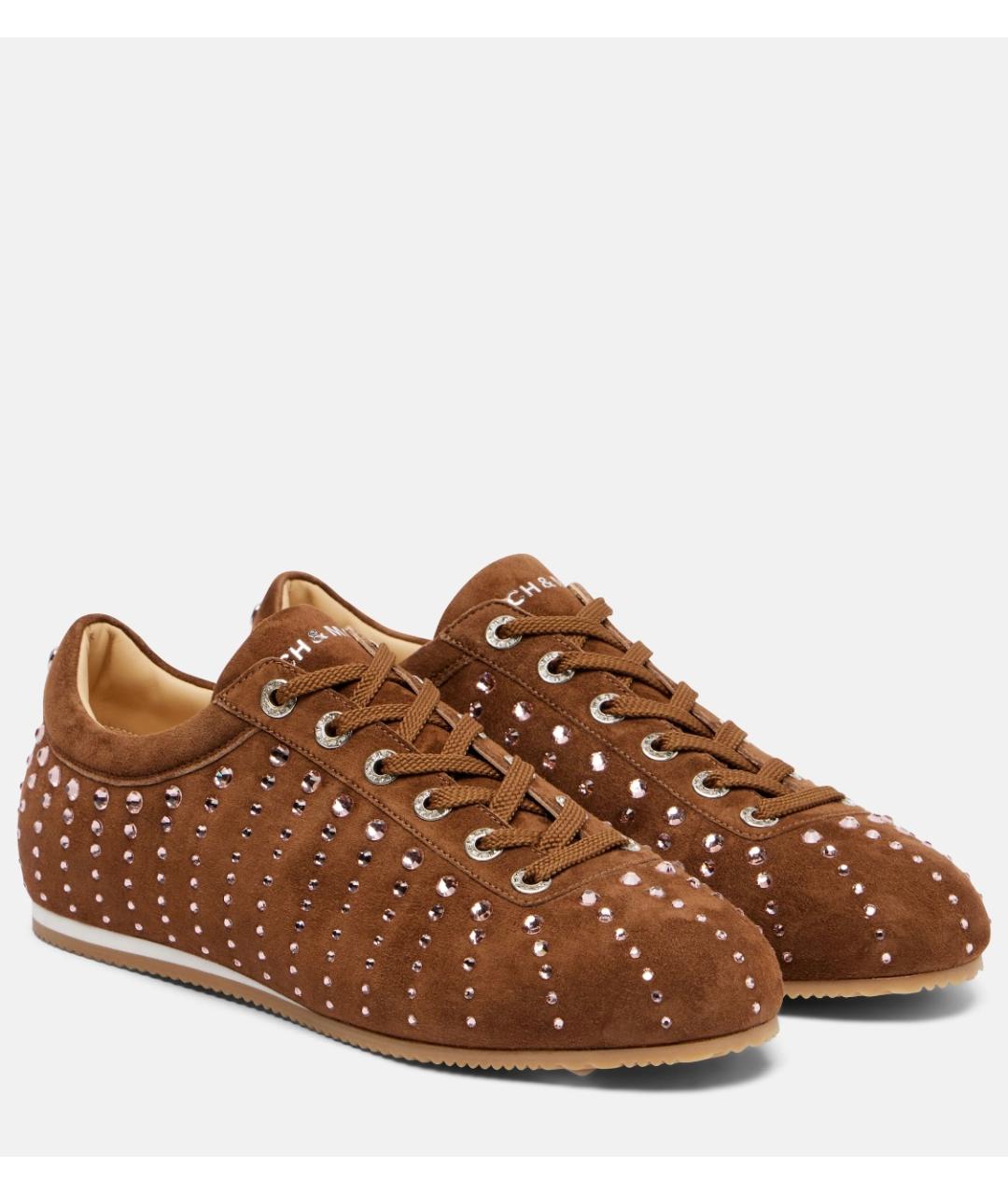 MACH&MACH Коричневые замшевые кроссовки, фото 2