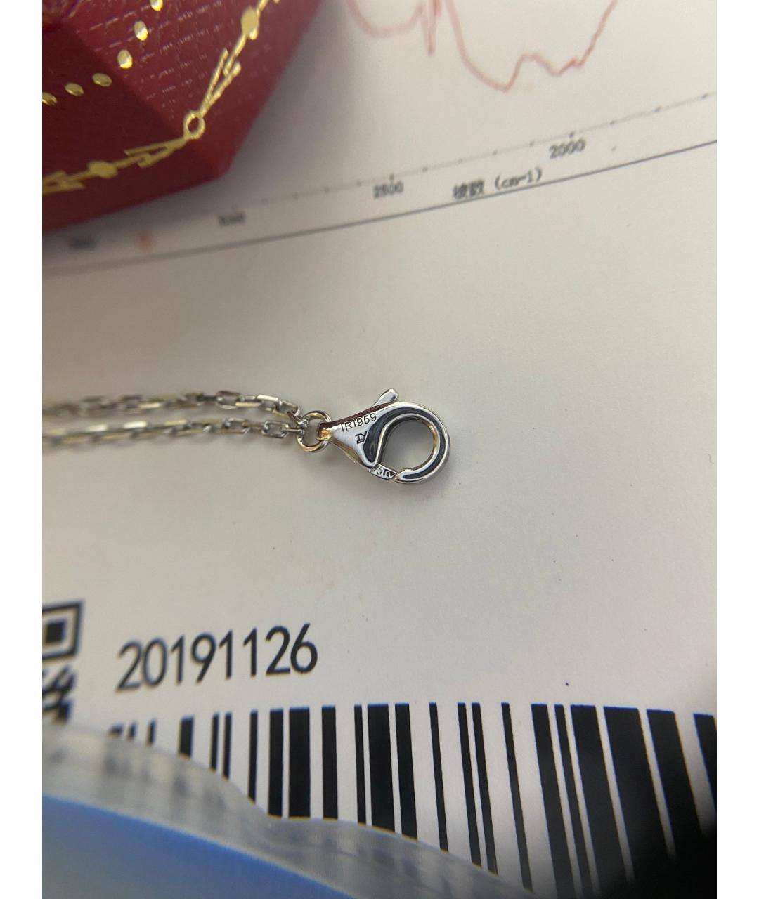 CARTIER Серебряное колье из белого золота, фото 6