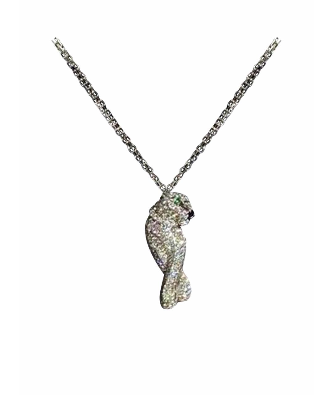 CARTIER Серебряное колье из белого золота, фото 1