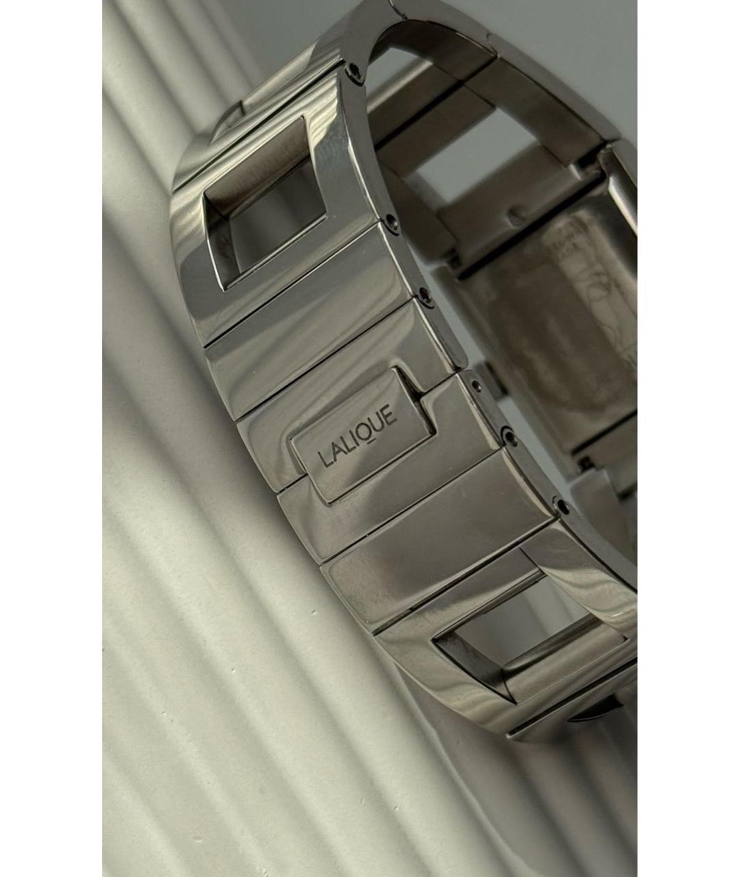 LALIQUE Серебряные стеклянные часы, фото 6