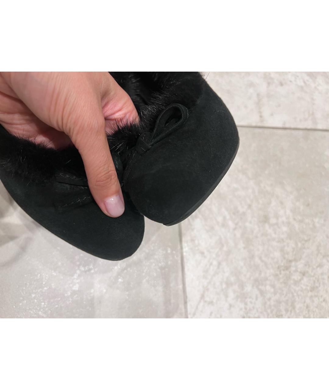 CHRISTIAN DIOR Черные замшевые туфли, фото 3