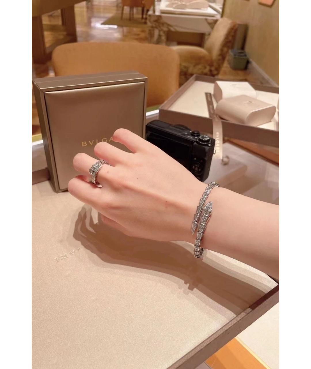 BVLGARI Серебрянный браслет из белого золота, фото 6