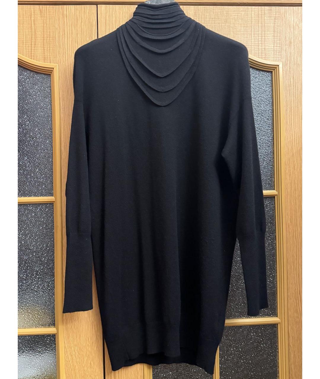 BRUNELLO CUCINELLI Черное кашемировое повседневное платье, фото 6