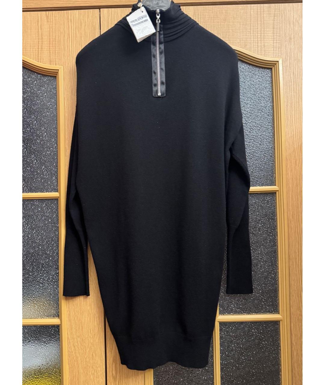 BRUNELLO CUCINELLI Черное кашемировое повседневное платье, фото 2