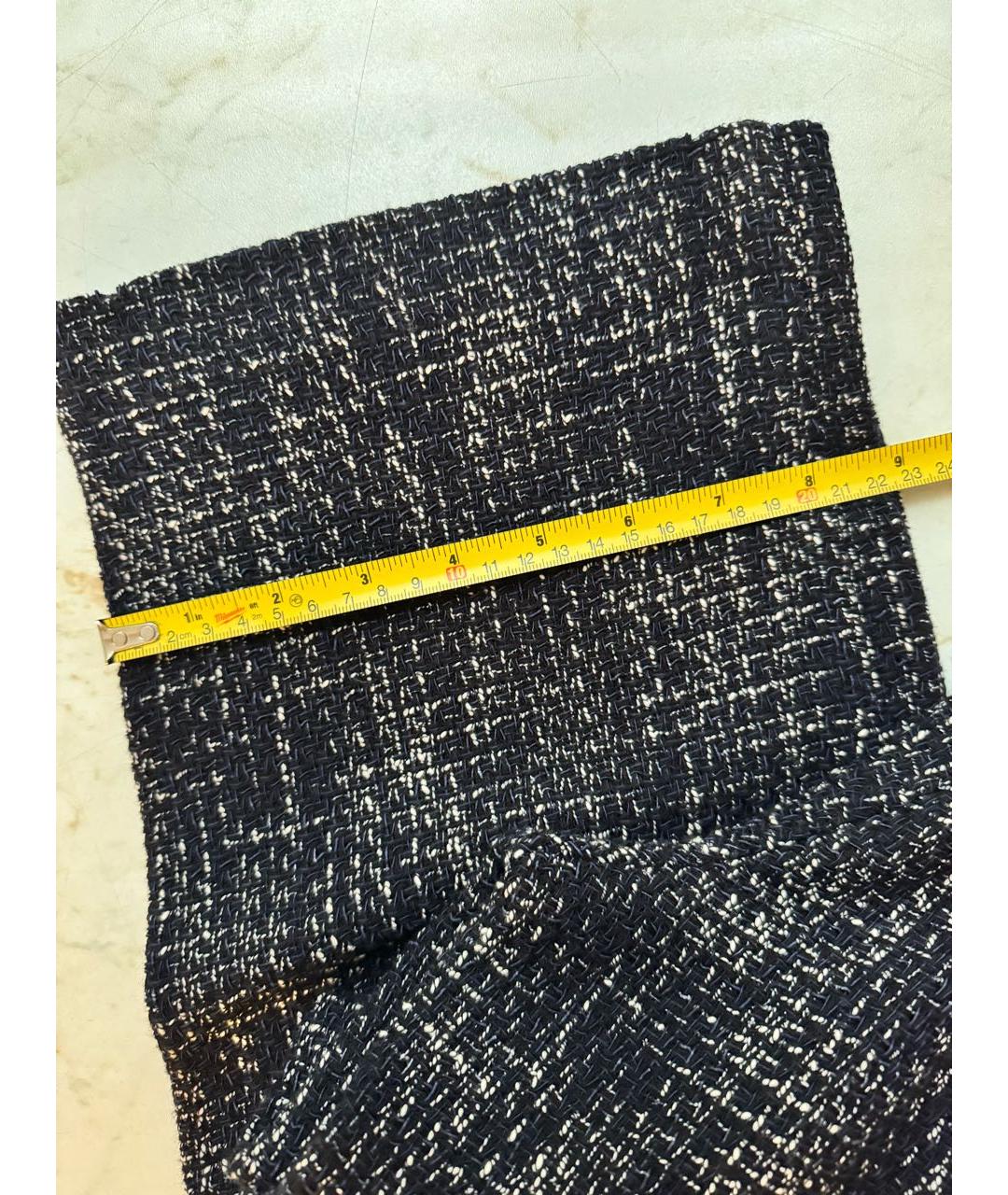 MAJE Темно-синие хлопковые прямые брюки, фото 8