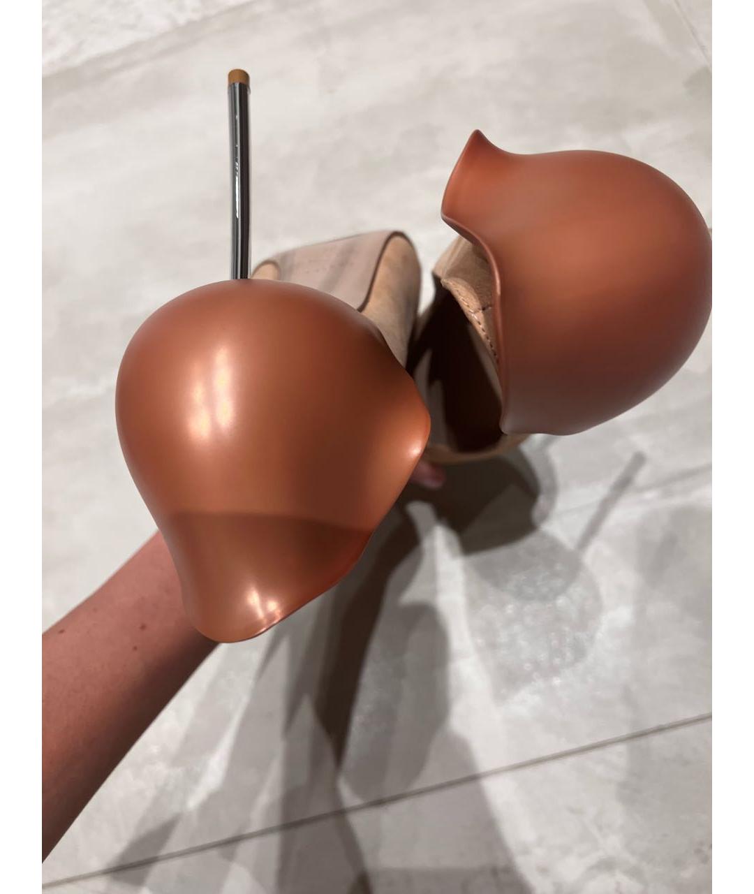 LE SILLA Бежевые замшевые туфли, фото 5