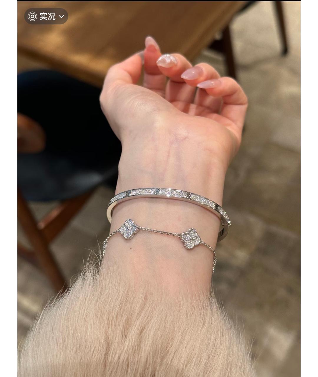 CARTIER Серебрянный браслет из белого золота, фото 9