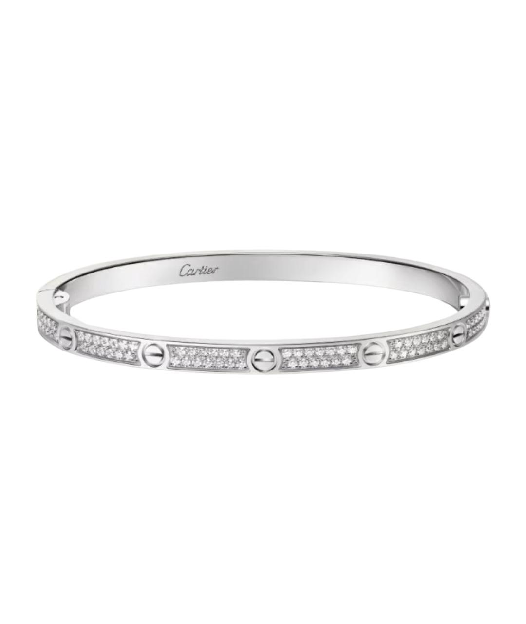 CARTIER Серебрянный браслет из белого золота, фото 1