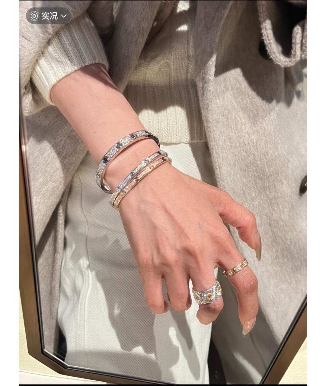 CARTIER Серебрянный браслет из белого золота, фото 8