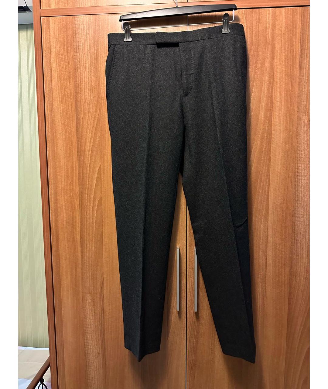 POLO RALPH LAUREN Серые вискозные повседневные брюки, фото 9