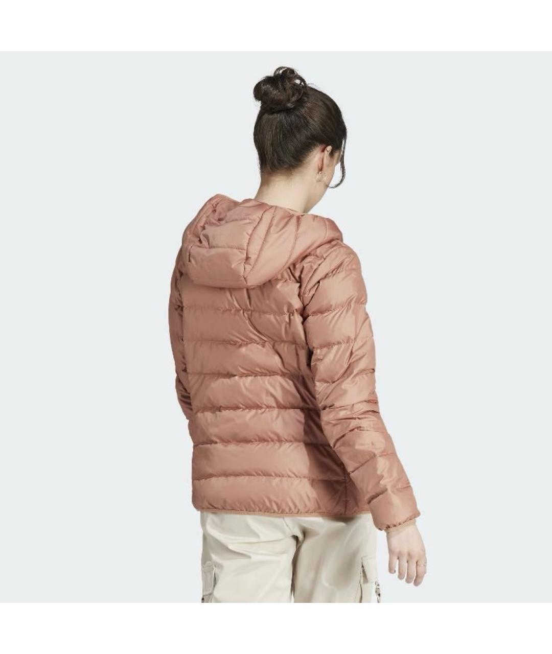 ADIDAS Коралловая полиэстеровая куртка, фото 3